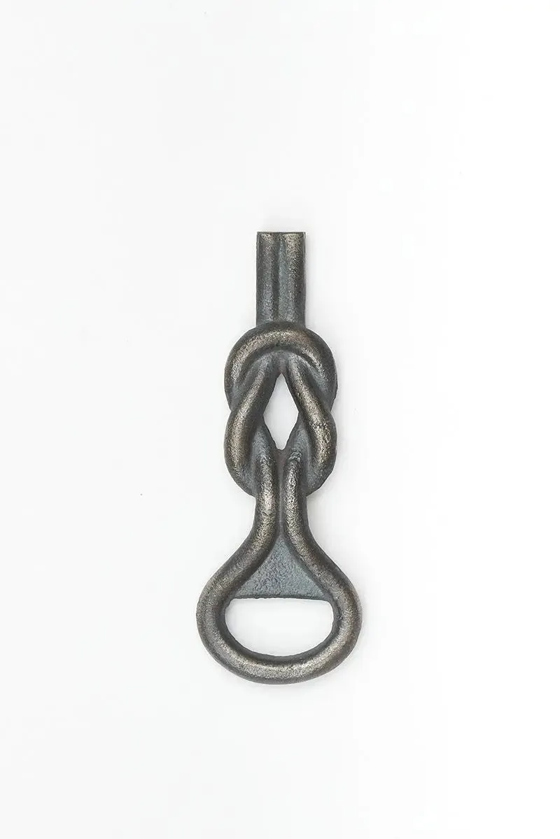 Abrebotellas con forma de cuerda en metal
