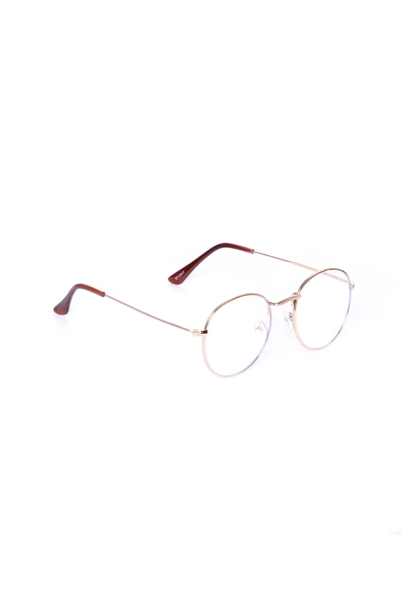 Bad Decisions Clear Glasses - Gold