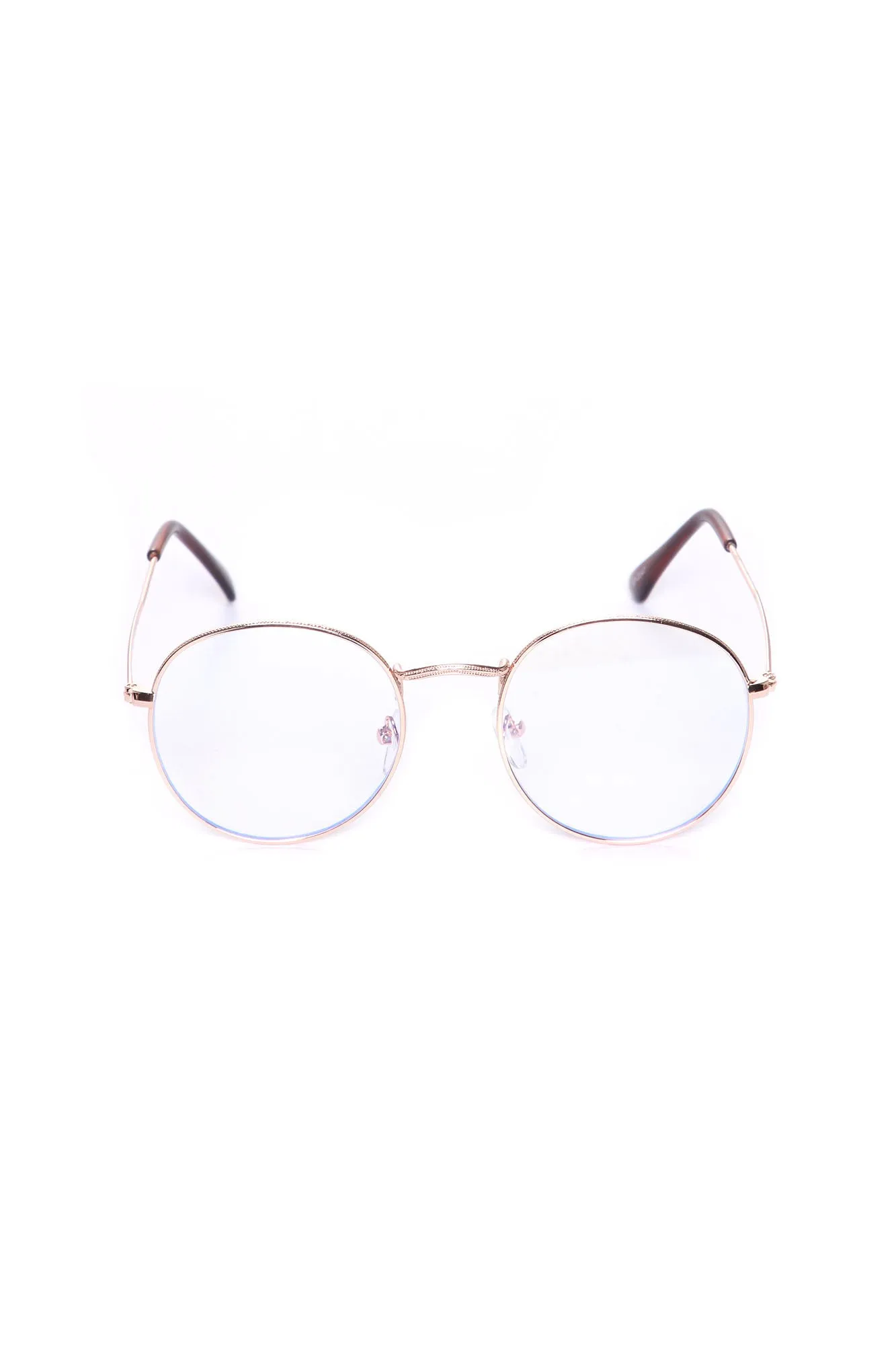 Bad Decisions Clear Glasses - Gold