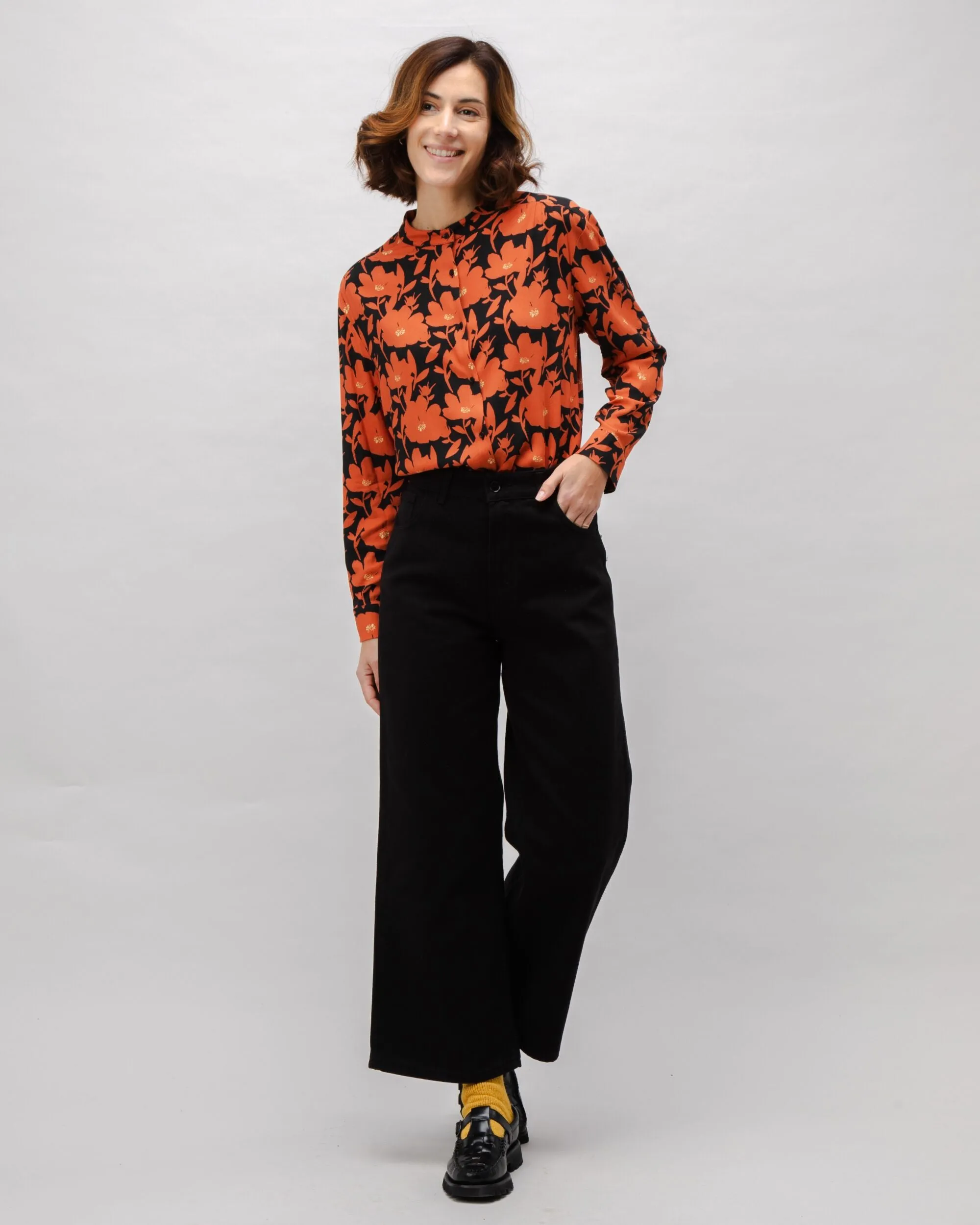 Bloom Boho Viscose Blouse Black