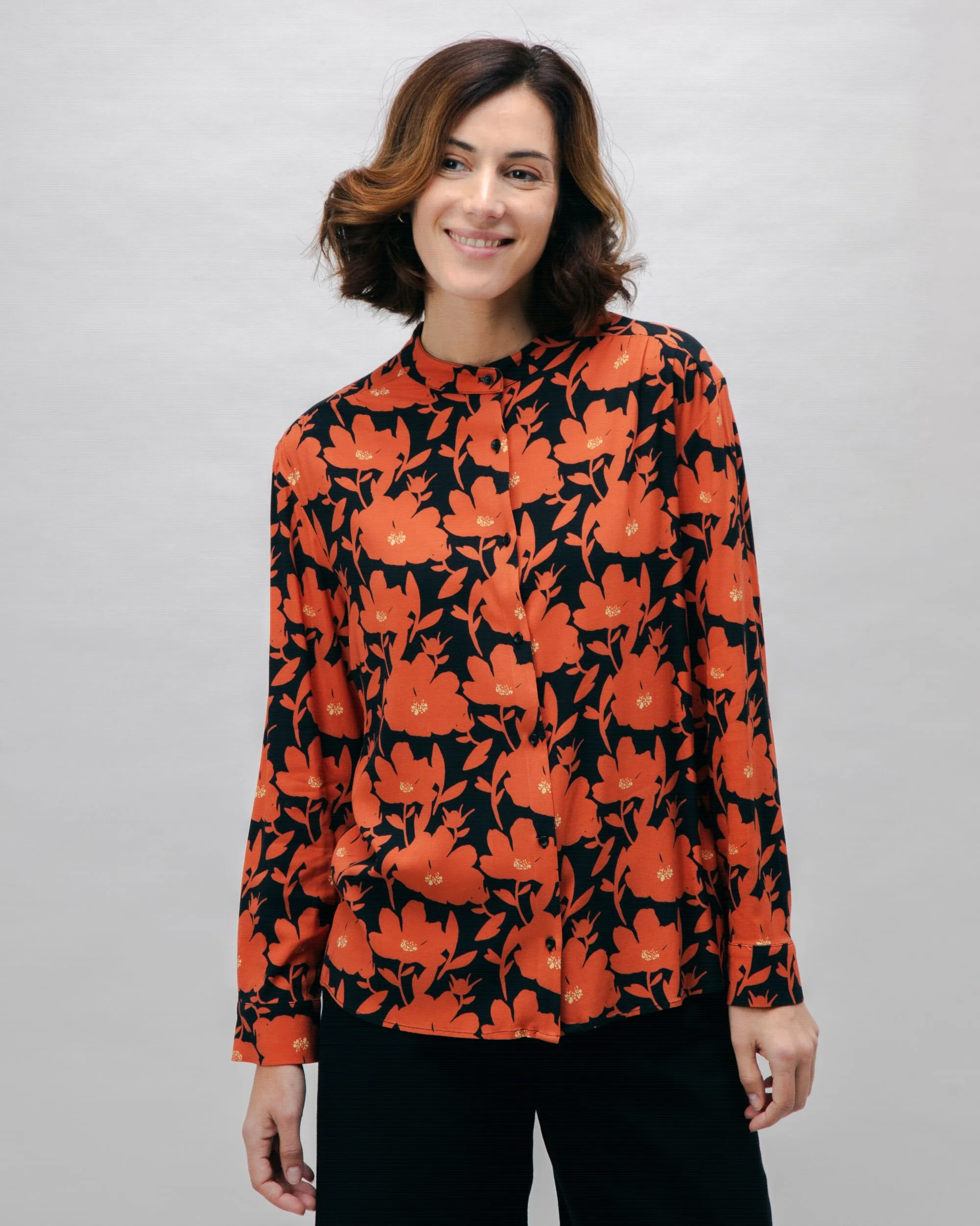 Bloom Boho Viscose Blouse Black