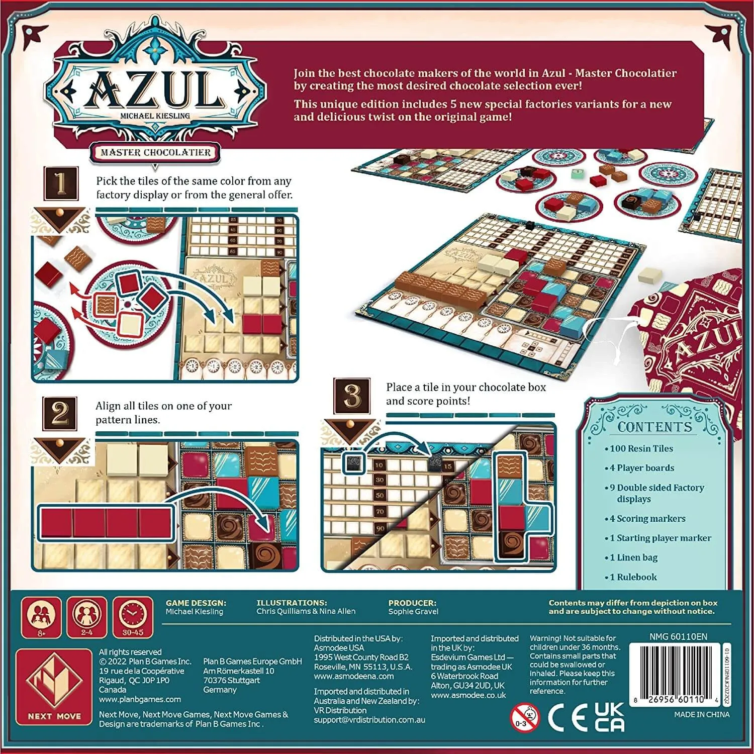Board game Plan B Games Azul Master Chocolatier Limited Edition