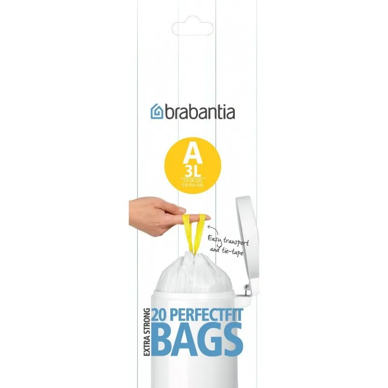 Bolsa basura Slimline blanco