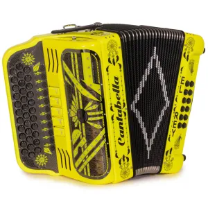 Cantabella El Rey Acordeón Edi. Esp. Ramon Ayala 5 Registros EAD Amarillo Fluorescente