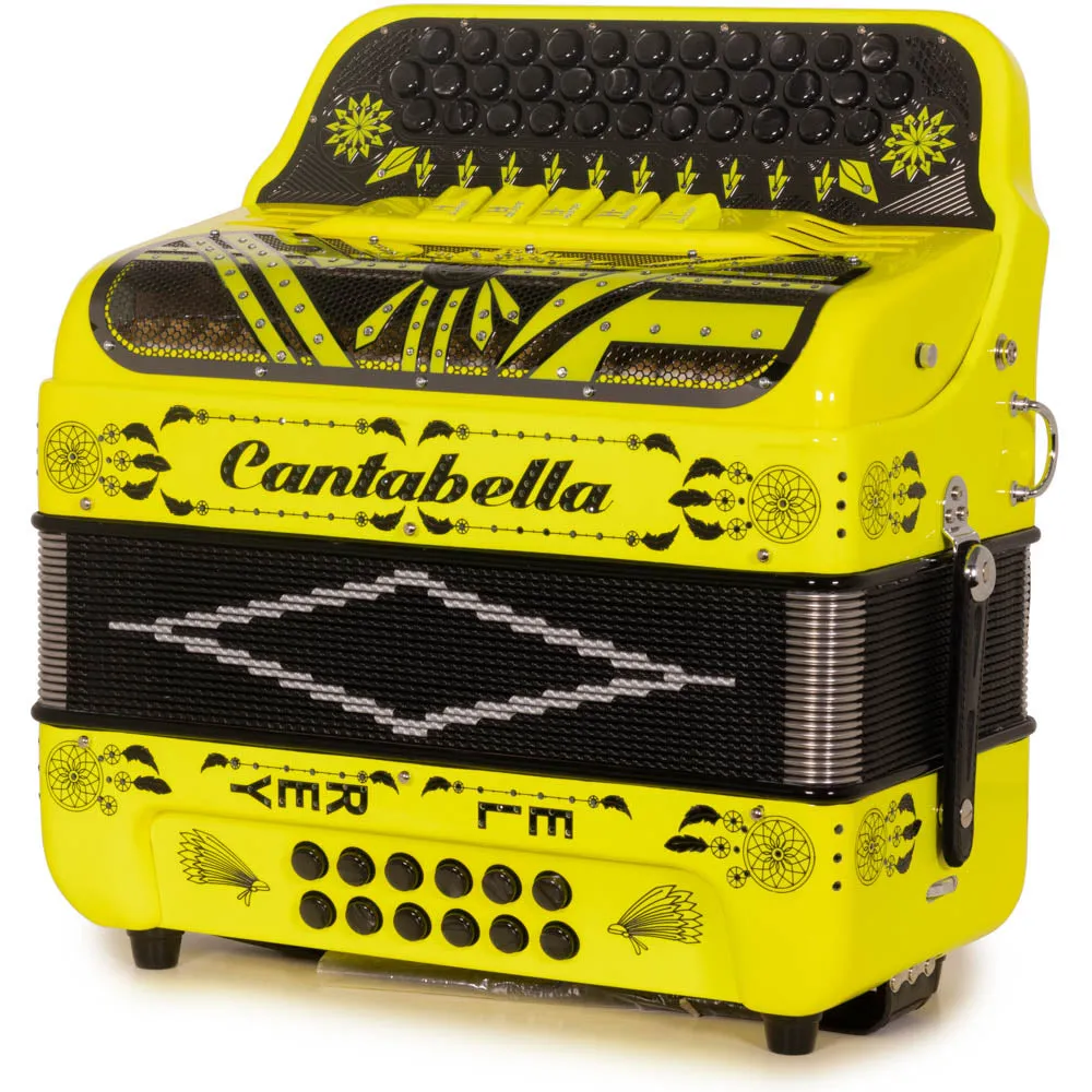Cantabella El Rey Acordeón Edi. Esp. Ramon Ayala 5 Registros EAD Amarillo Fluorescente