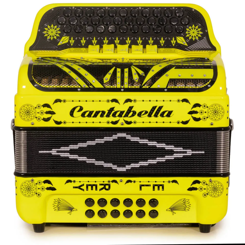 Cantabella El Rey Acordeón Edi. Esp. Ramon Ayala 5 Registros EAD Amarillo Fluorescente
