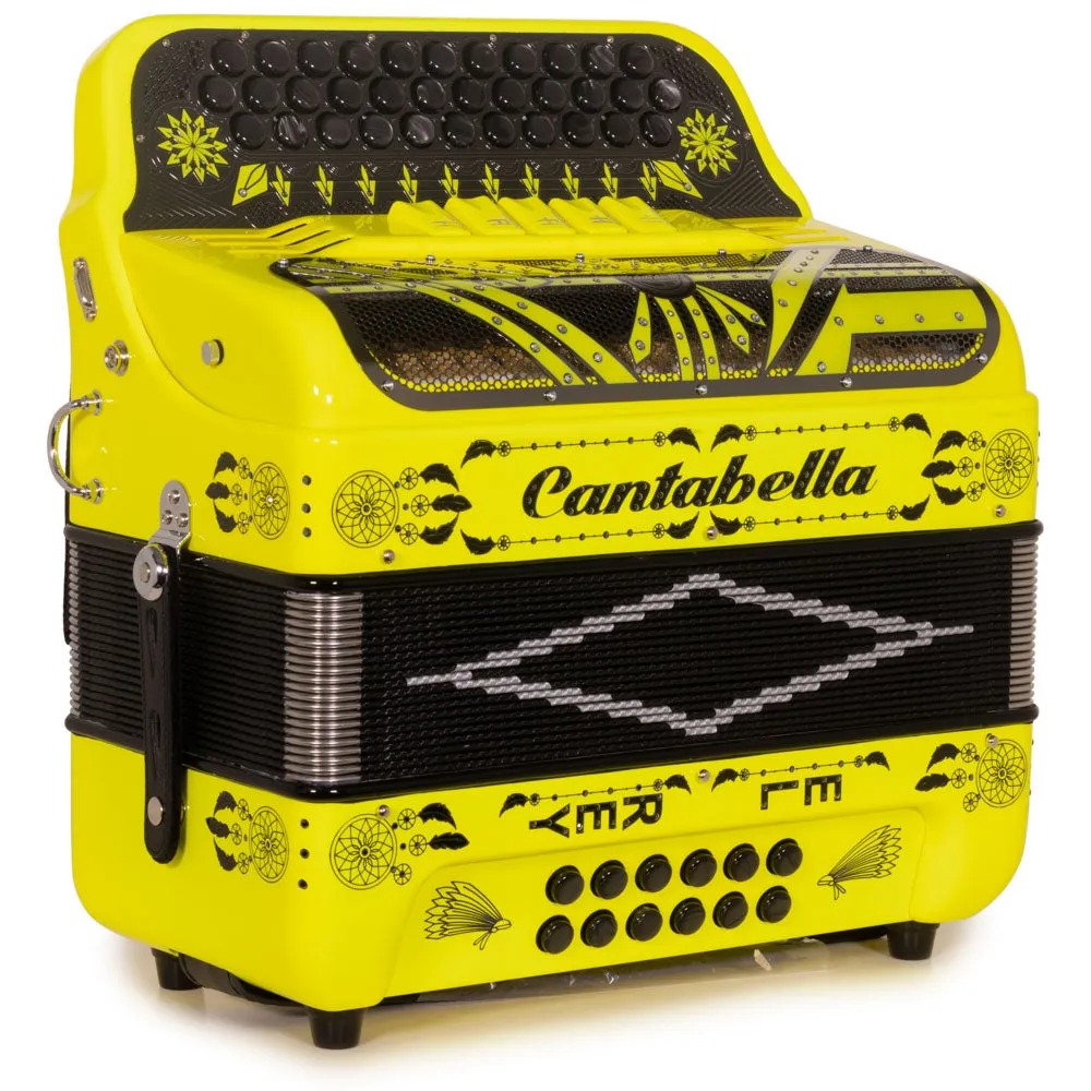 Cantabella El Rey Acordeón Edi. Esp. Ramon Ayala 5 Registros EAD Amarillo Fluorescente