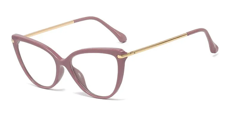 CCspace Unisex Full Rim Cat Eye Tr90 Titanium Frame Eyeglasses 45963