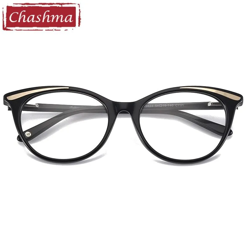 Chashma Women's Full Rim Cat Eye Acetate Eyeglasses 110423