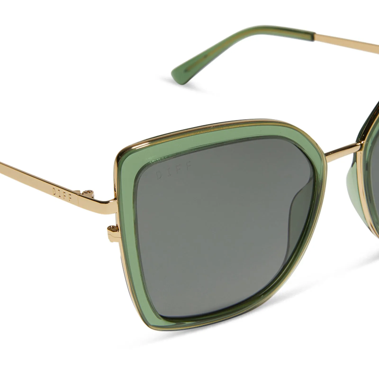 CLARISSE - SAGE CRYSTAL   GREY POLARIZED SUNGLASSES