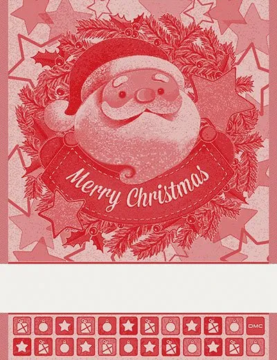 DMC Asciugapiatti natalizi "Babbo Natale" - RS2402L (2 varianti di colore)
