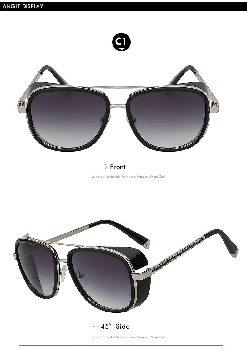 Gafas de sol Cuadradas Hombres Diseñador Lentes de Sol Anteojos Vintage