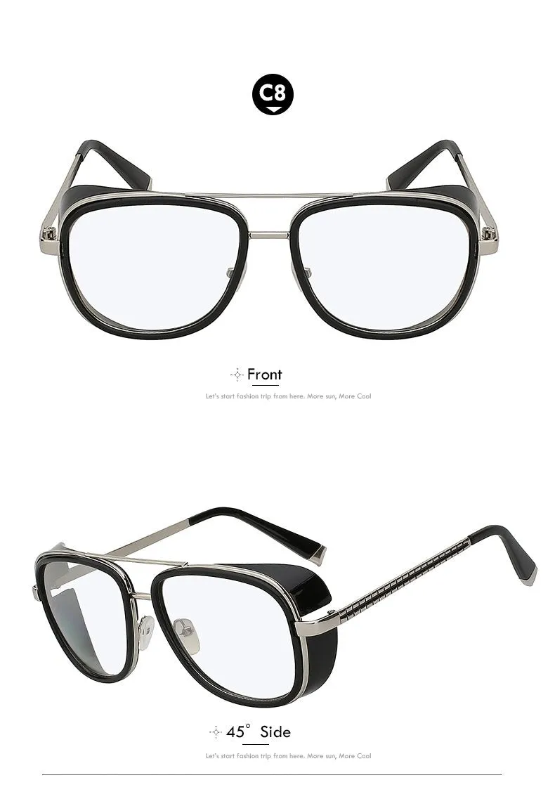 Gafas de sol Cuadradas Hombres Diseñador Lentes de Sol Anteojos Vintage