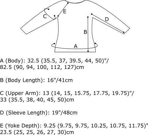 Knitting pattern ♥ Maelstrom round-yoked pullover
