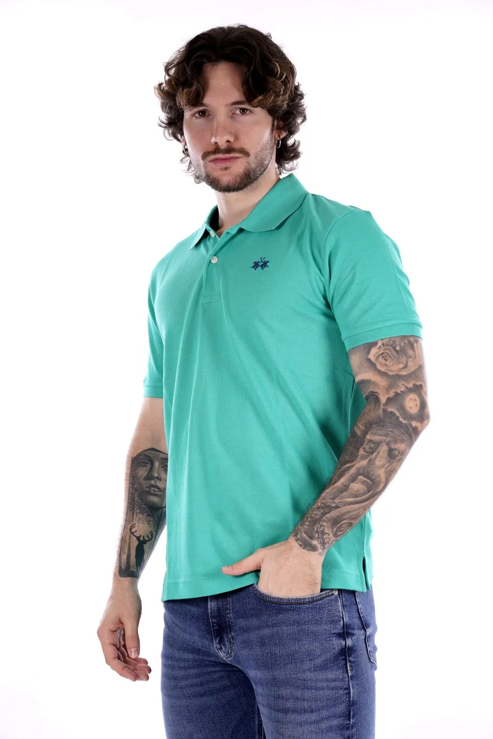 La Martina Polo Verde Da Uomo