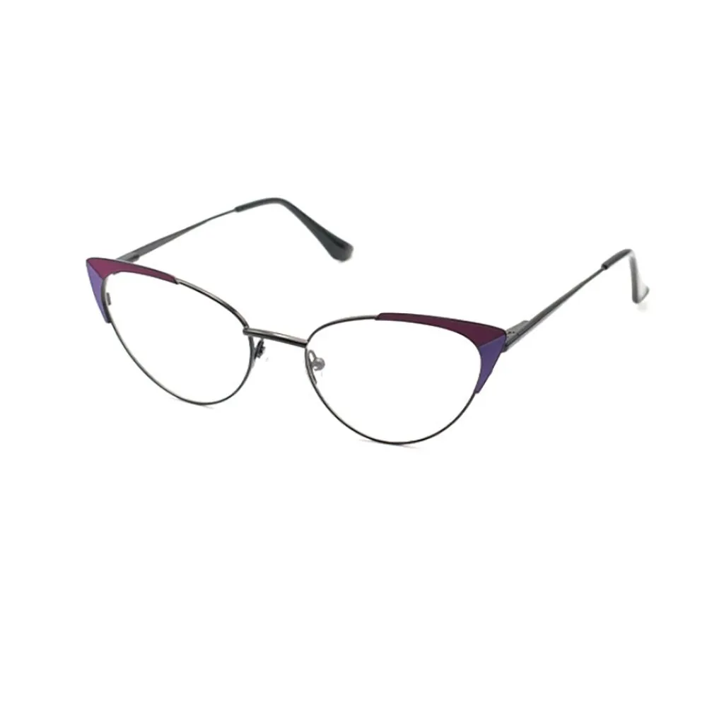 Laoyehui Women's Eyeglasses Cat Eye Alloy Reading Glasses 1994