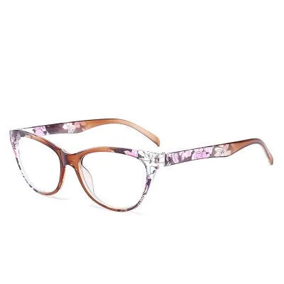 Lonsy Women's Full Rim Cat Eye Tr 90 Reading Glasses W596