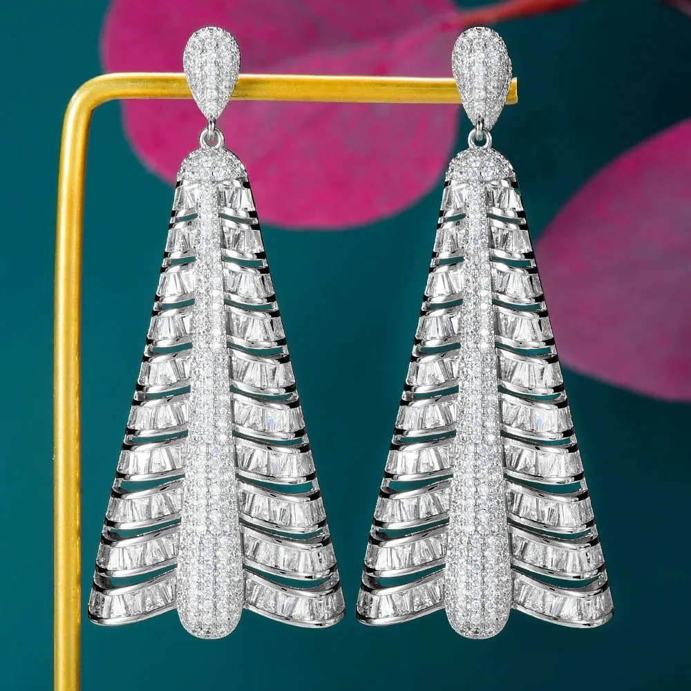Luxury Gorgeous Drop Dangle Earrings For Women Bridal Earring