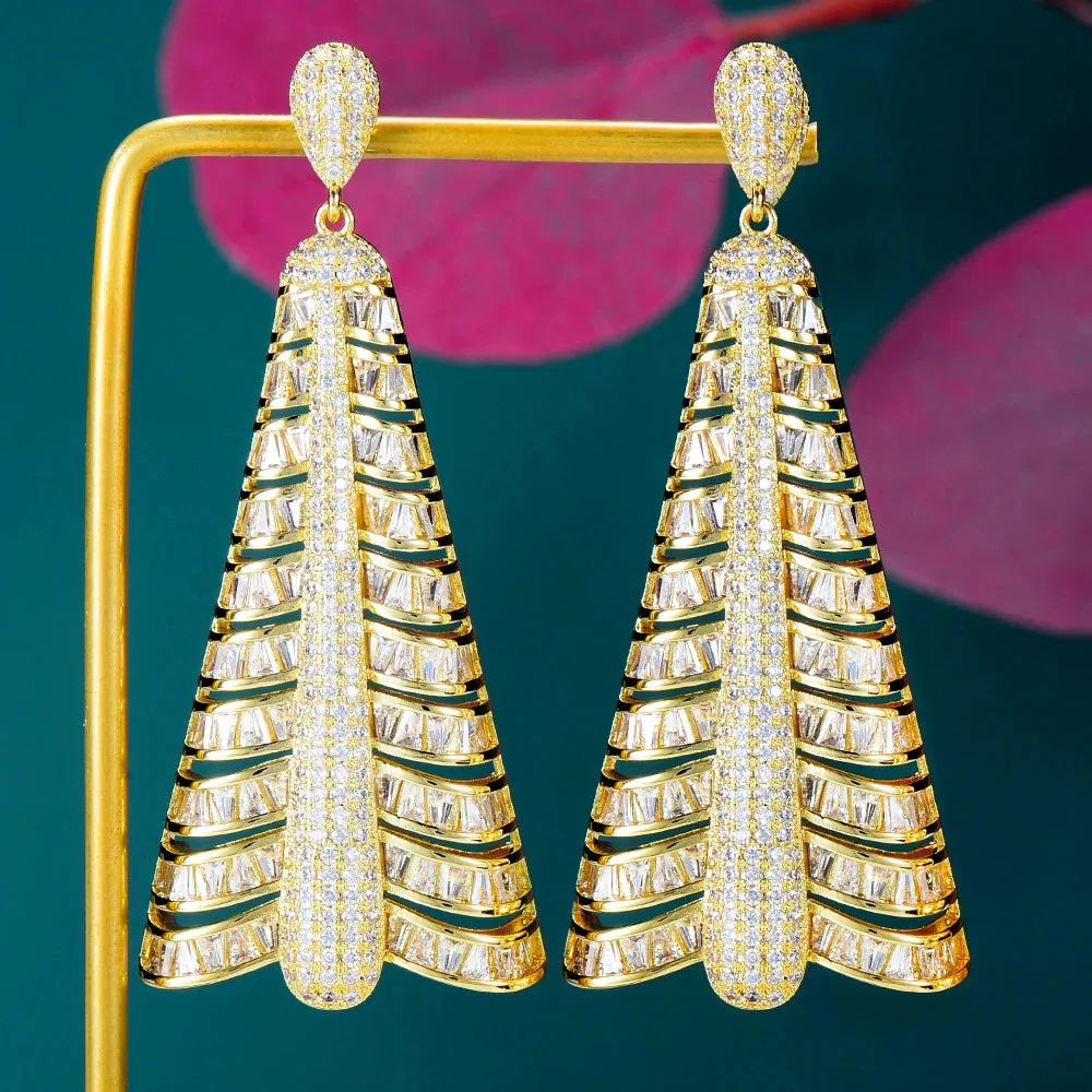 Luxury Gorgeous Drop Dangle Earrings For Women Bridal Earring