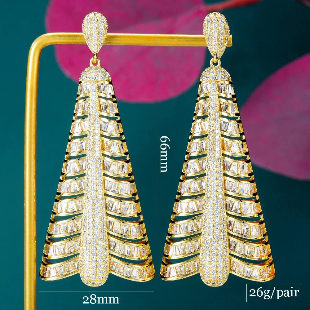 Luxury Gorgeous Drop Dangle Earrings For Women Bridal Earring