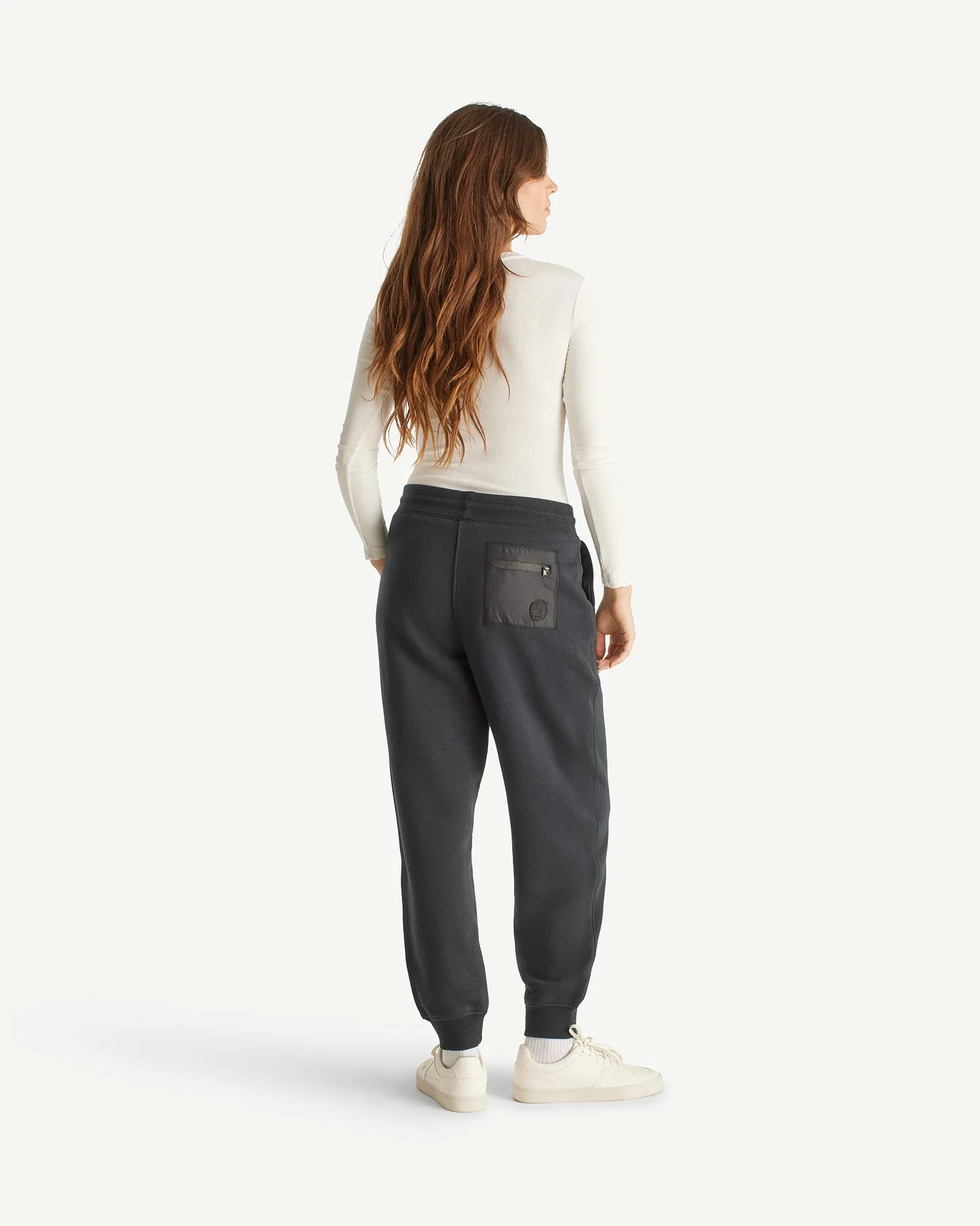Pantalon de sport en coton Noir Iris