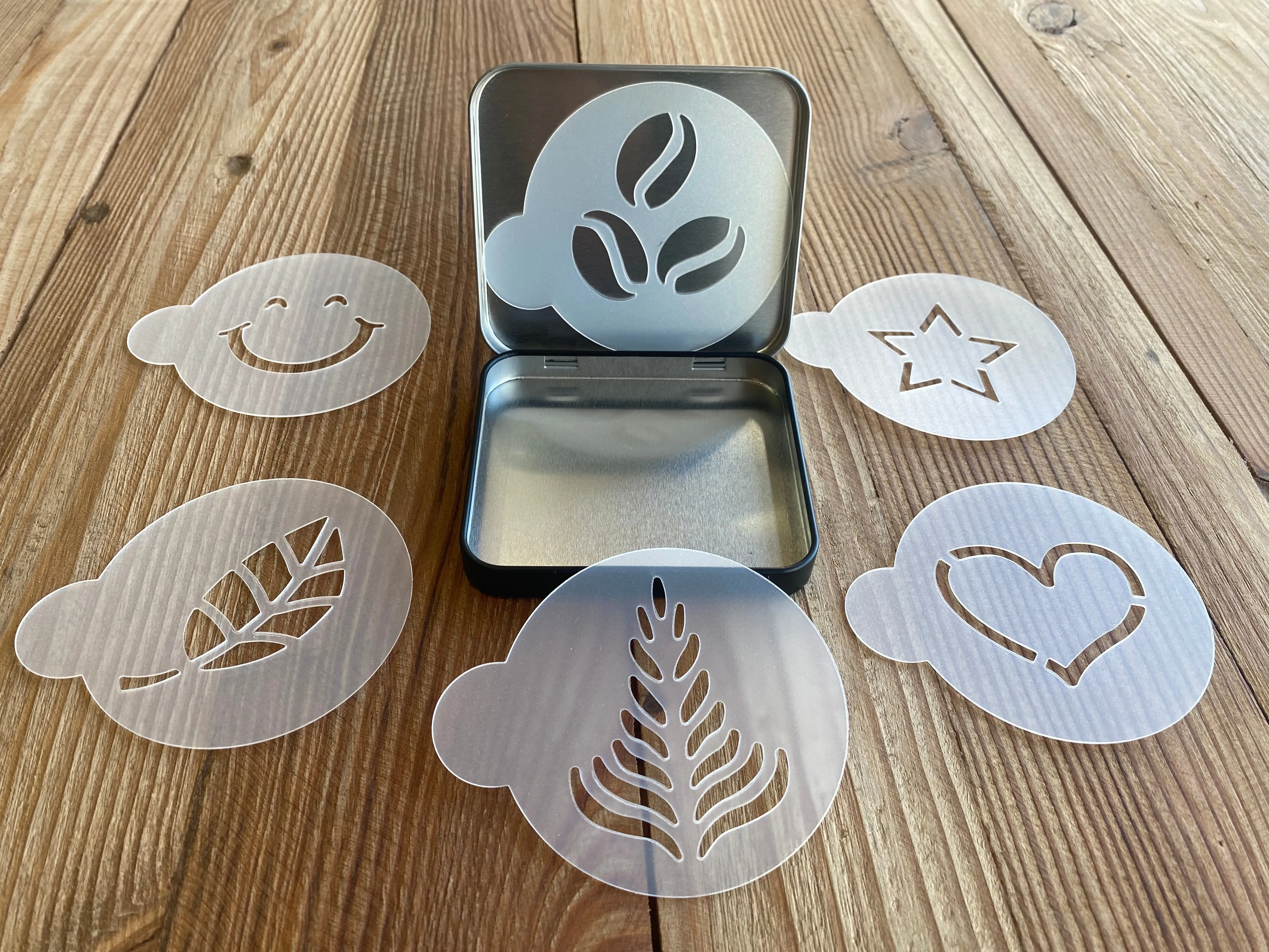 Plantilla para decorar bebidas.