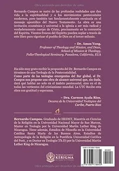 PROLEGÓMENOS PARA UNA TEOLOGÍA DE LA PENTECOTALIDAD Y DE LOS PENTECOSTALISMOS