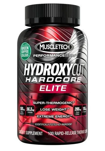 Quemador de Grasa Hydroxycut Hardcore Elite con Extracto de Cafe Verde
