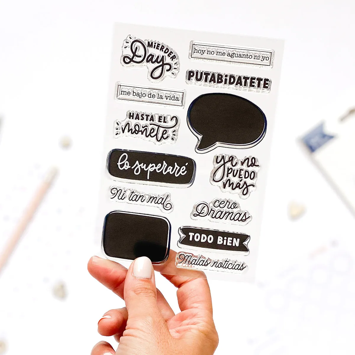 Sellos de Scrapbooking 10x15cm POSITIVISMO