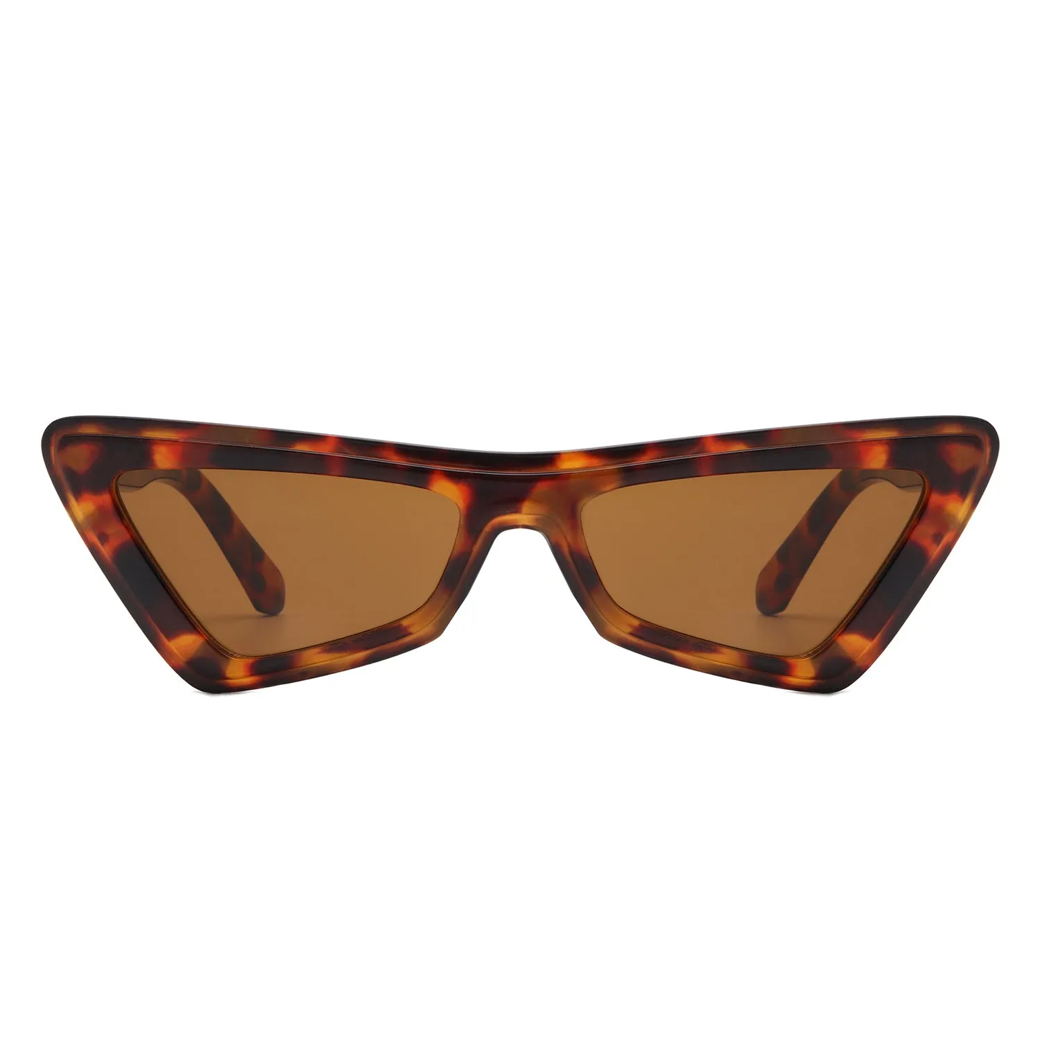 Sublar - Retro Triangle Fashion Colorful Cat Eye Women Sunglasses