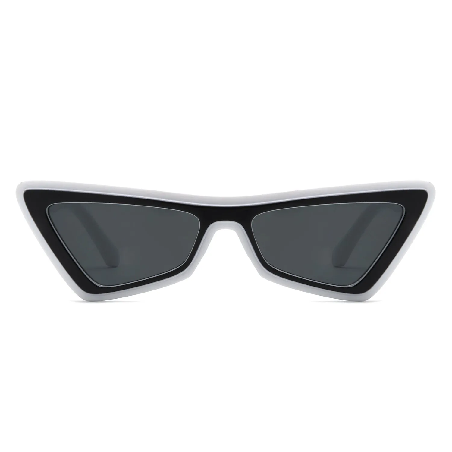 Sublar - Retro Triangle Fashion Colorful Cat Eye Women Sunglasses