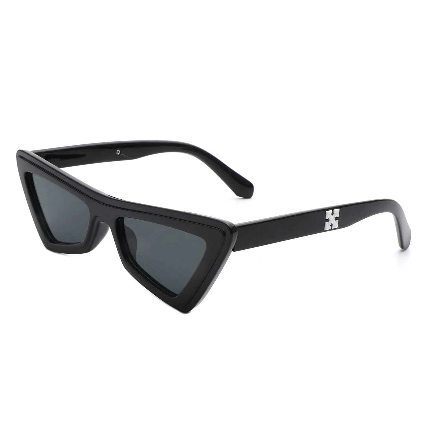 Sublar - Retro Triangle Fashion Colorful Cat Eye Women Sunglasses