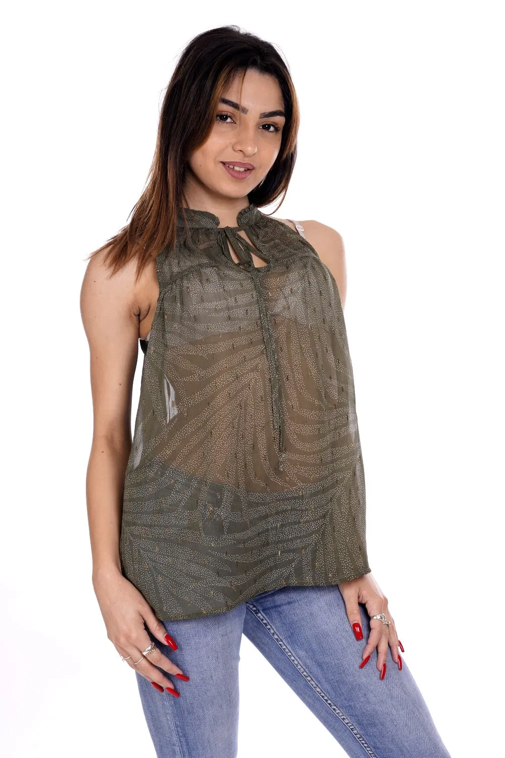 Top Verde Da Donna