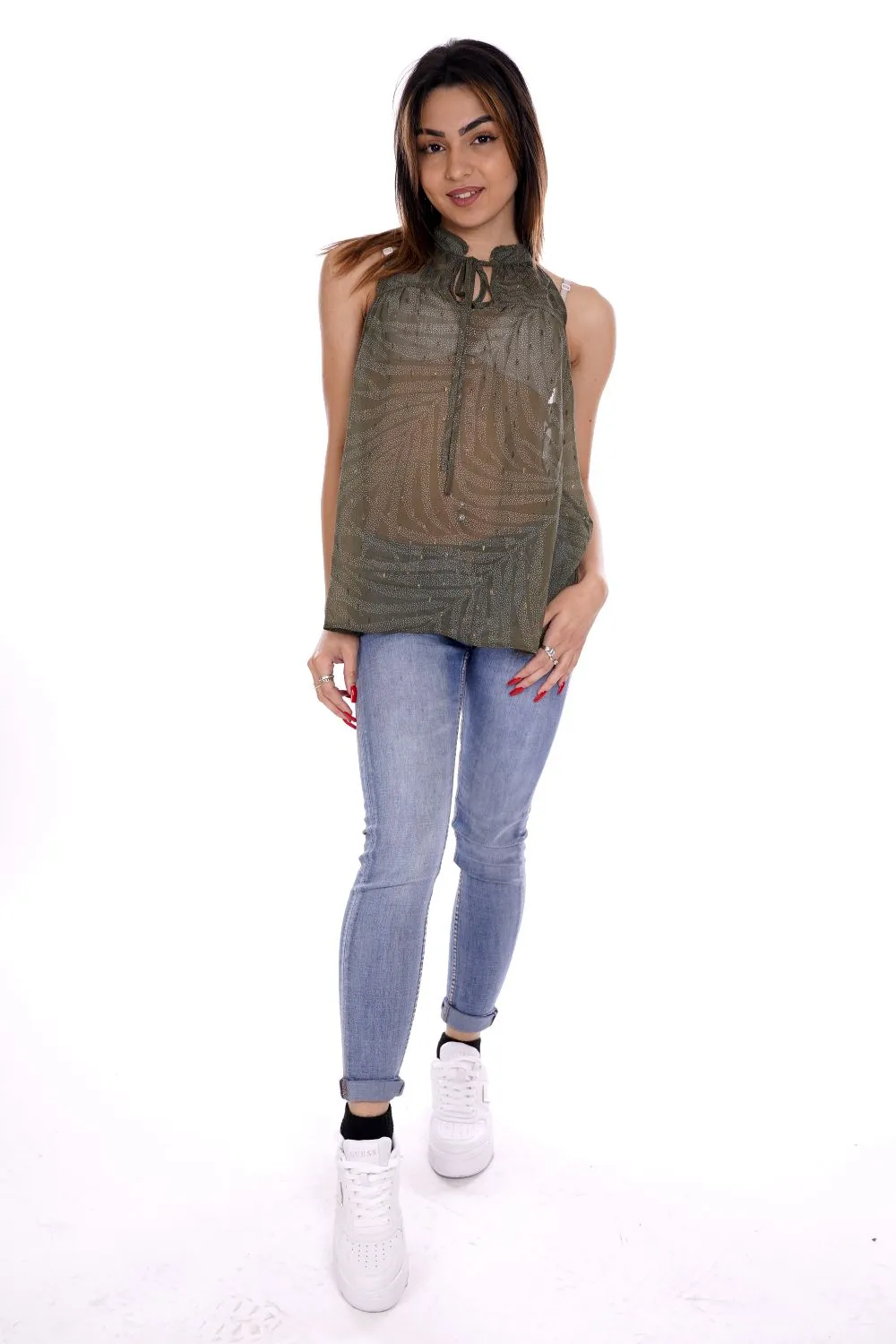 Top Verde Da Donna