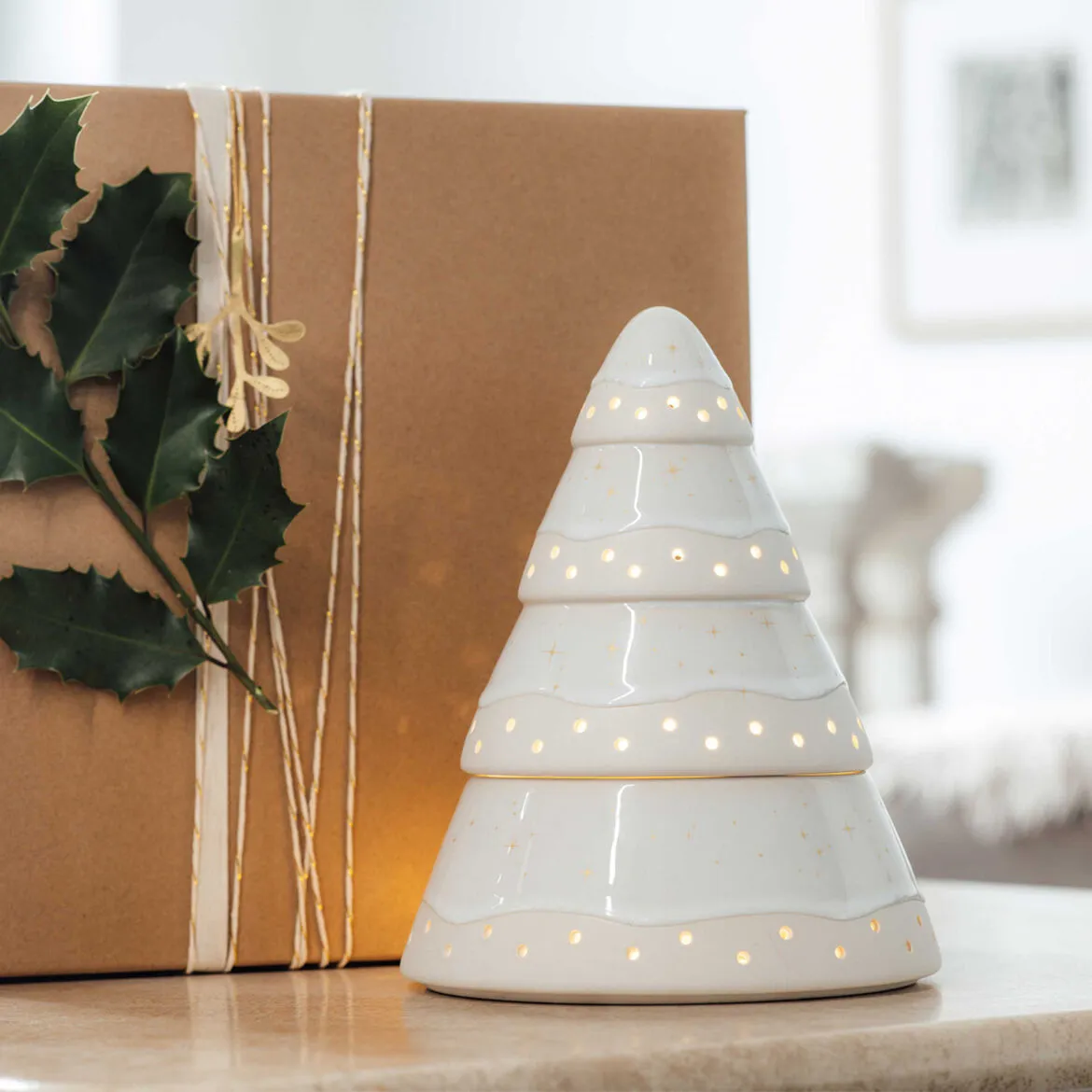 VILLEROY & BOCH Winter Glow Portacandelina Albero Porta Candela 18,5cm Porcellana